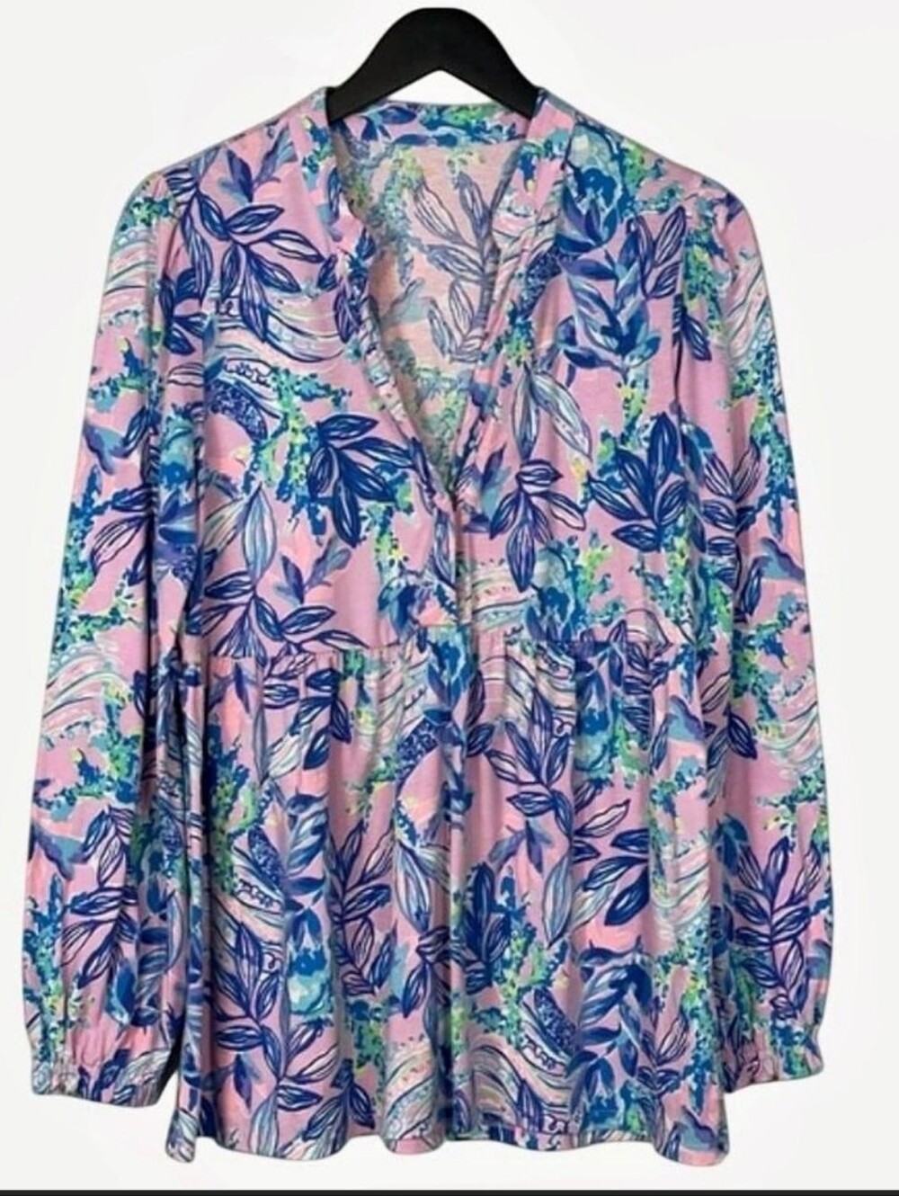 Lilly Pulitzer Winona Just A Lil Jelly Purple Swing Tunic Top Large Resort Wear